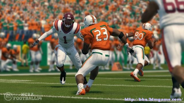《美国大学橄榄球14》 英文试玩版XBOX360版 游戏截图 3